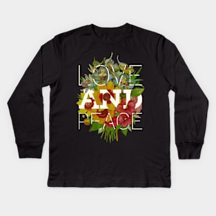 Love and Peace Kids Long Sleeve T-Shirt